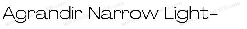 Agrandir Narrow Light字体转换